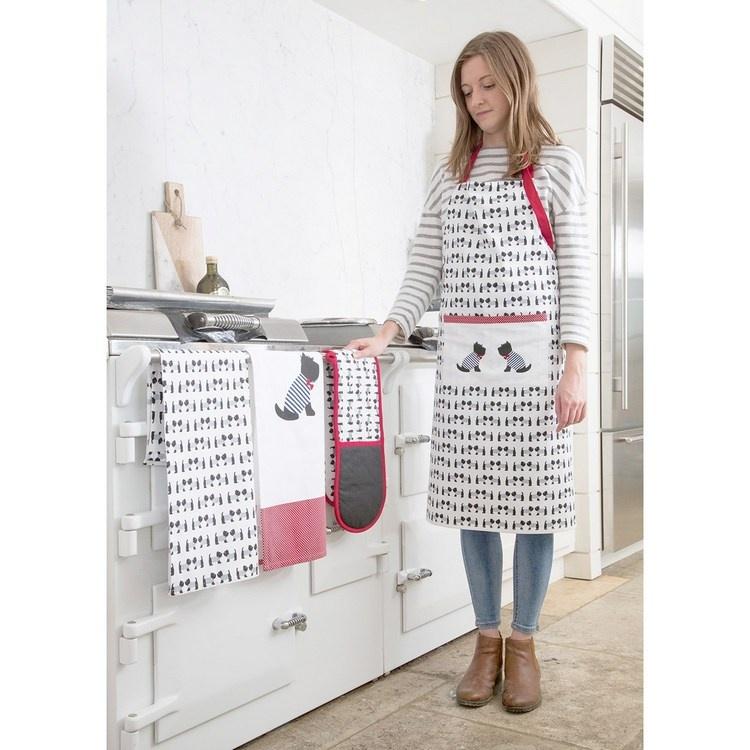 《KitchenCraft》平口單袋圍裙(蘇格蘭㹴) | 廚房圍裙 料理圍裙 烘焙圍裙-細節圖6