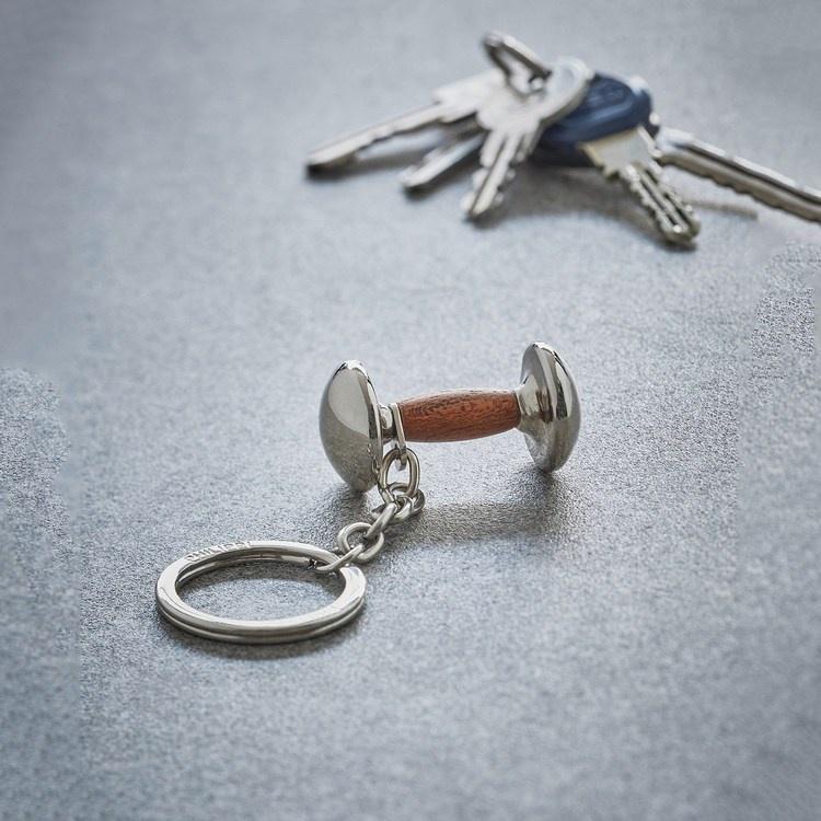 《Philippi》啞鈴鑰匙圈(亮銀) | 吊飾 鎖匙圈-細節圖4