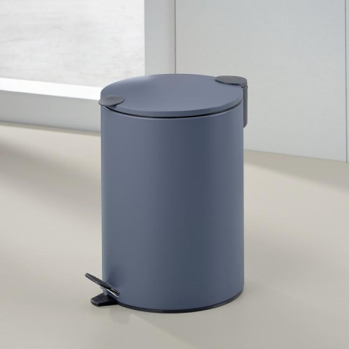 台灣現貨 德國《KELA》Mats腳踏式垃圾桶(煙燻藍3L) | 回收桶 廚餘桶 踩踏桶