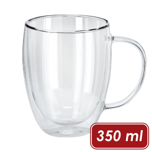台灣現貨 德國《VEGA》Dilia雙層玻璃馬克杯(350ml) | 隔熱防燙杯 耐熱玻璃杯 水杯 茶杯 咖啡杯