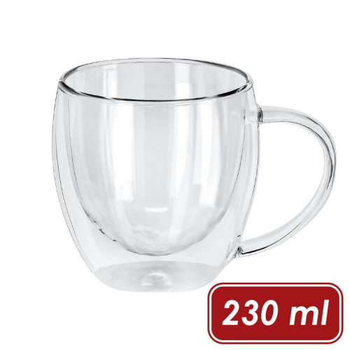 台灣現貨 德國《VEGA》Dilia雙層玻璃馬克杯(230ml) | 優格杯 甜點杯 水杯 茶杯 咖啡杯