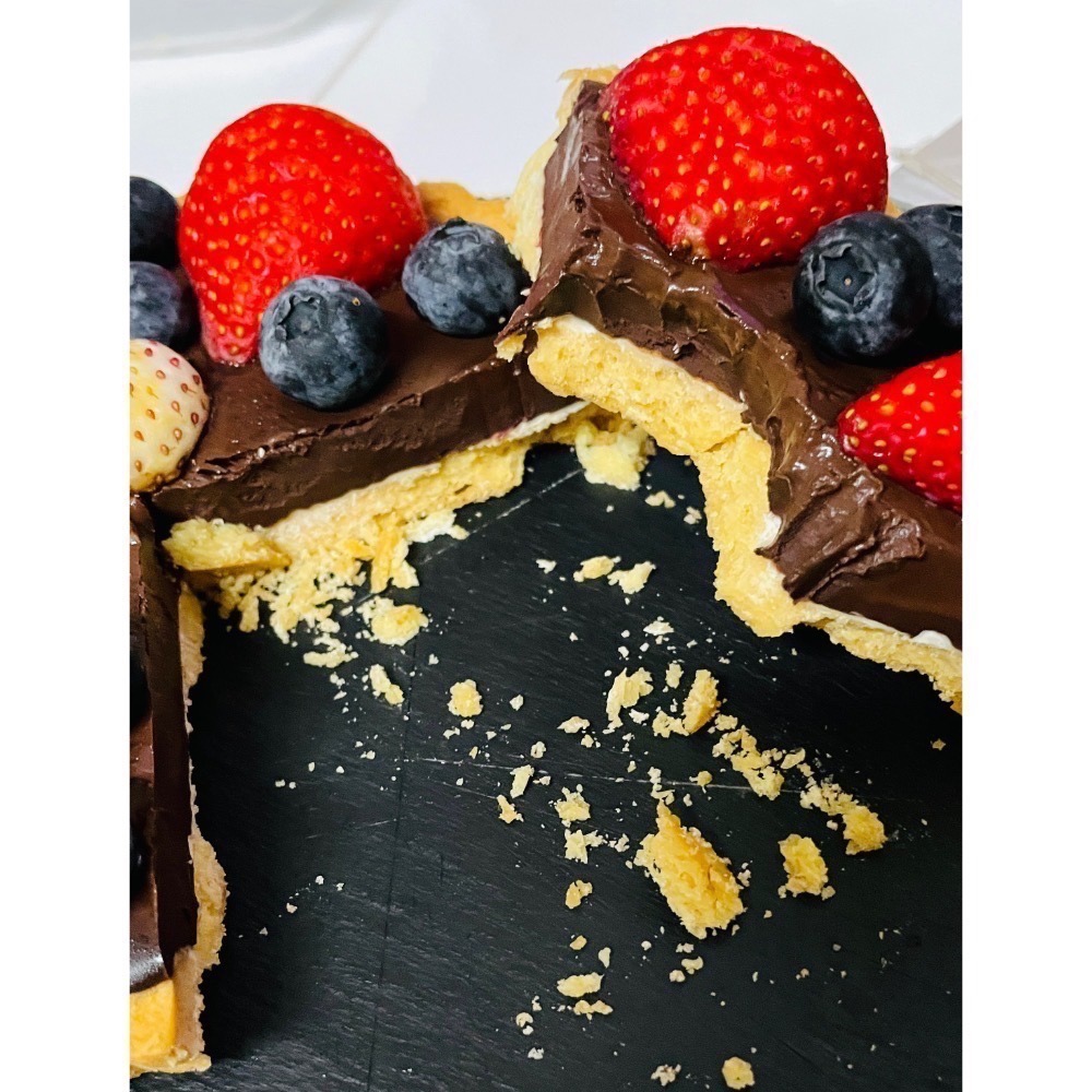 【想,吃什麼】70%生巧克力塔5吋-細節圖3