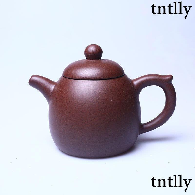 ☕茶壺 宜興紫砂壺紫泥秦權壺手工泡茶壺茶具-細節圖6