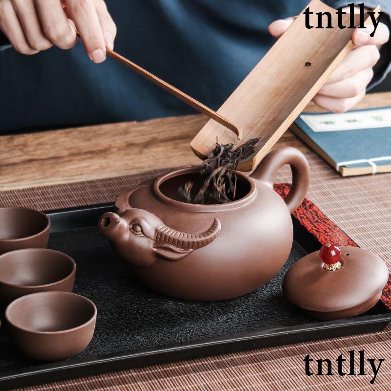 ☕茶壺 宜興紫砂壺大號泡茶壺朱泥手工大容量牛氣沖天壺功夫茶具茶杯套裝-細節圖9