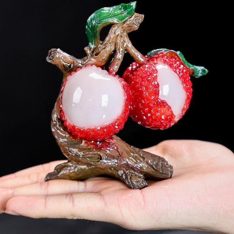 ☕茶具 抖音同款變色荔枝可養個性茶玩茶寵簡約創意擺件車用茶道茶具配件-細節圖2