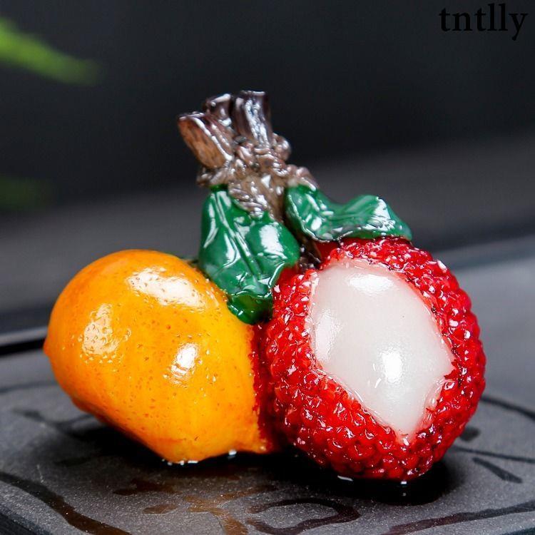 ☕茶具 抖音同款變色荔枝可養個性茶玩茶寵簡約創意擺件車用茶道茶具配件-細節圖3