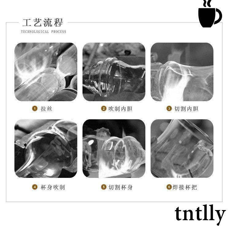 ☕茶具 雙層透明玻璃小茶杯 加厚耐熱防燙六隻裝小茶杯茶道茗品茶具套裝-細節圖9