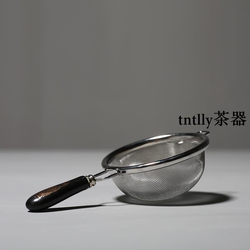 【現貨免運】日式304不銹鋼茶漏 泡茶渣杯濾網 功夫茶具漏茶隔茶過濾配件 德化茶具-細節圖3