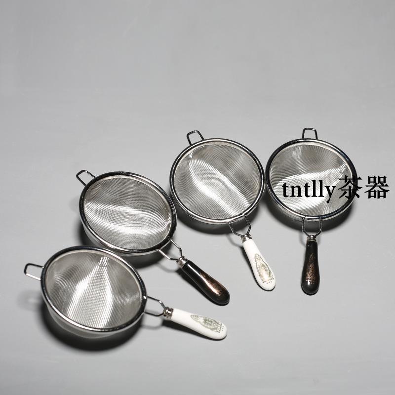 【現貨免運】日式304不銹鋼茶漏 泡茶渣杯濾網 功夫茶具漏茶隔茶過濾配件 德化茶具-細節圖4