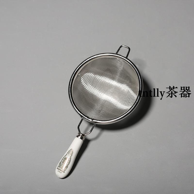 【現貨免運】日式304不銹鋼茶漏 泡茶渣杯濾網 功夫茶具漏茶隔茶過濾配件 德化茶具-細節圖6