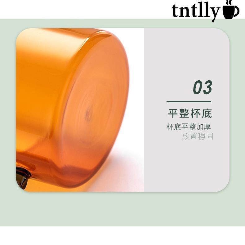 ☕ins創意 倒把耐熱彩色玻璃杯 咖啡杯 炫彩早餐杯 現代馬克杯 拱門水杯子-細節圖9