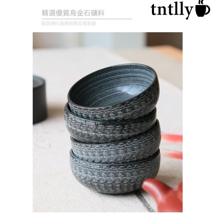 ☕天然烏金石斗笠杯 石頭茶杯 主人杯 家用功夫茶具 石杯子品茗杯 禪定杯 杯 泡茶杯 汝窯茶杯-細節圖5