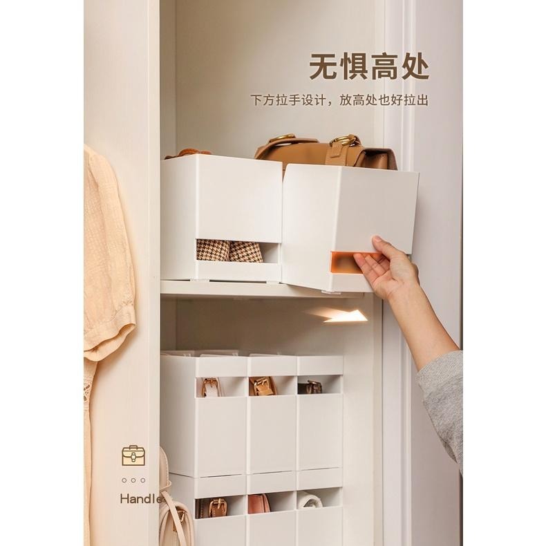 ✨現貨速發✨包包 收納盒 衣櫃家用 包包存放神器防擠壓 置物袋 整理架 包包收納 收納架 包包整理盒衣櫥收納 包包展示盒-細節圖8