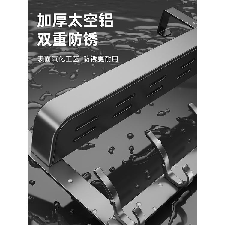 ✨現貨速發✨ 免打孔置物架 門后 掛鈎 門后置物架 壁掛掛衣架 粘膠強力 掛衣鈎 置物架 衣服掛架 門後掛籃 收納神器-細節圖2