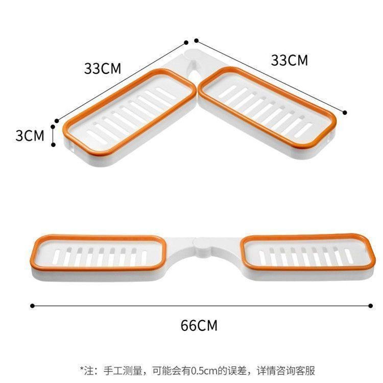 衛浴置物架 旋轉置物架 轉角置物架 牙刷置物架杯子收納架 廁所架子 浴室置物架  廁所置物架 免打孔置物架 置物架-細節圖9