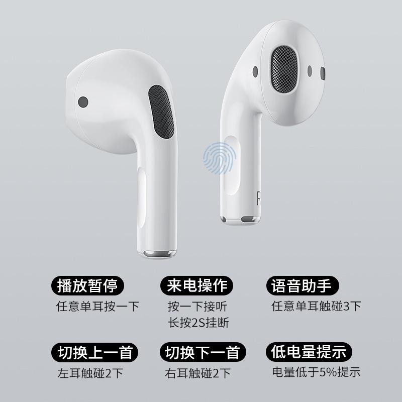 藍牙耳機 無線耳機 雙耳適用 蘋果 iphone 華為 oppo 小米 超長續航7plus隱形四代通用二代三代-細節圖2