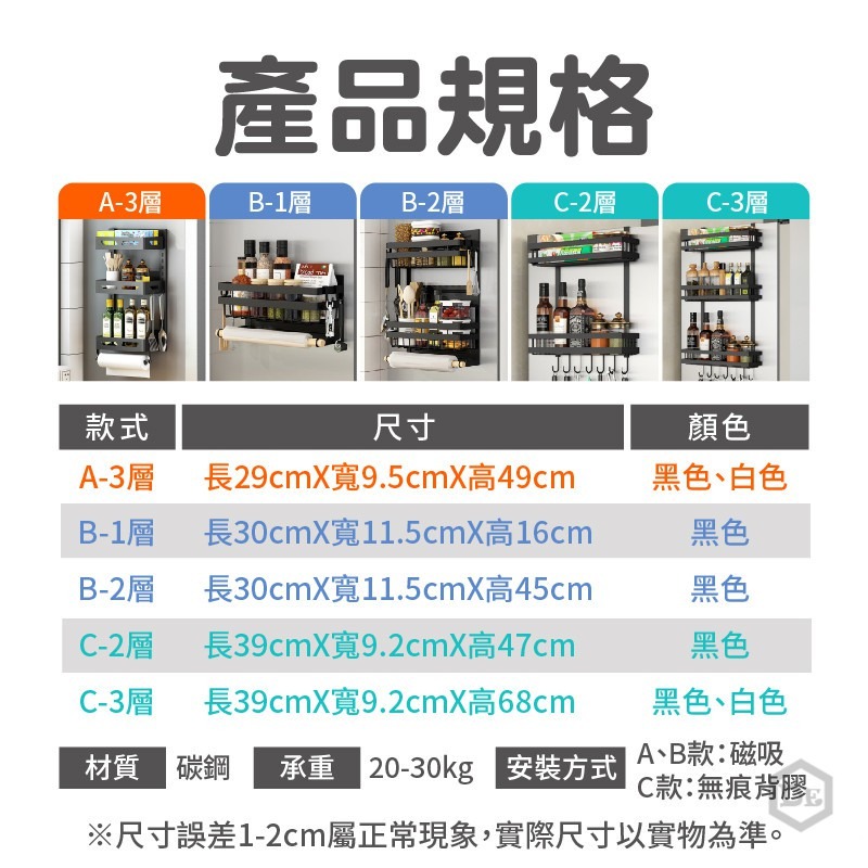 日式磁吸置物架 冰箱磁鐵置物架 冰箱收納架 冰箱層架 冰箱置物架 廚房層架 置物架 冰箱收納盒 冰箱磁吸收納架-細節圖9