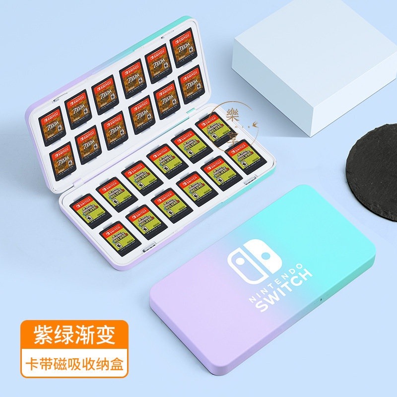 限時下殺 Switch卡盒 卡帶盒 卡匣盒 卡盒 遊戲卡包 卡帶收納盒 Switch OLED游戲卡收納包 磁吸收納盒-細節圖3