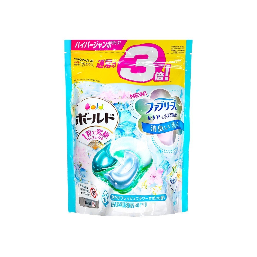 【日本原裝進口 台灣現貨】 P&G 4D碳酸機能洗衣球 袋裝 洗衣球 洗衣膠球 補充包 P&G洗衣球 31入 36入-規格圖4