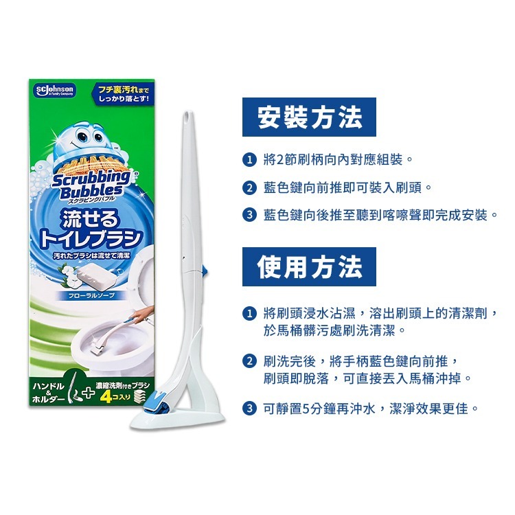 【日本原裝進口 台灣現貨】莊臣 拋棄式馬桶清潔刷 Sc Johnson 馬桶清潔刷 換刷頭 馬桶刷清潔 威猛先生可用-細節圖4