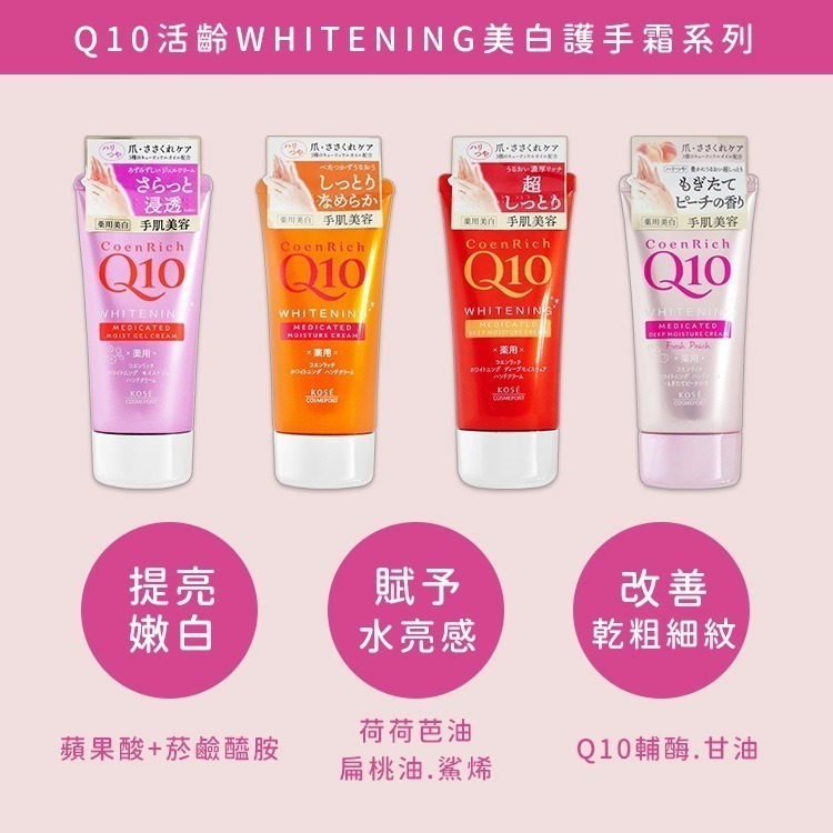 【日本原裝進口 台灣現貨】KOSE 高絲 Q10護手霜 80G 護手霜 高絲護手霜 護手乳 乳液 Q10-細節圖4