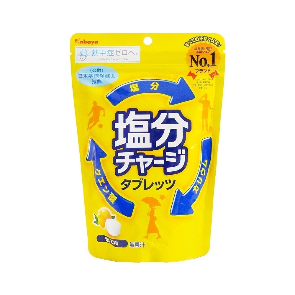【日本原裝進口 台灣現貨】KABAYA 卡巴鹽糖 鹽分補給糖錠 81g 鹽味糖 檸檬鹽味糖 鹽糖 檸檬味 塩分 糖錠-規格圖5