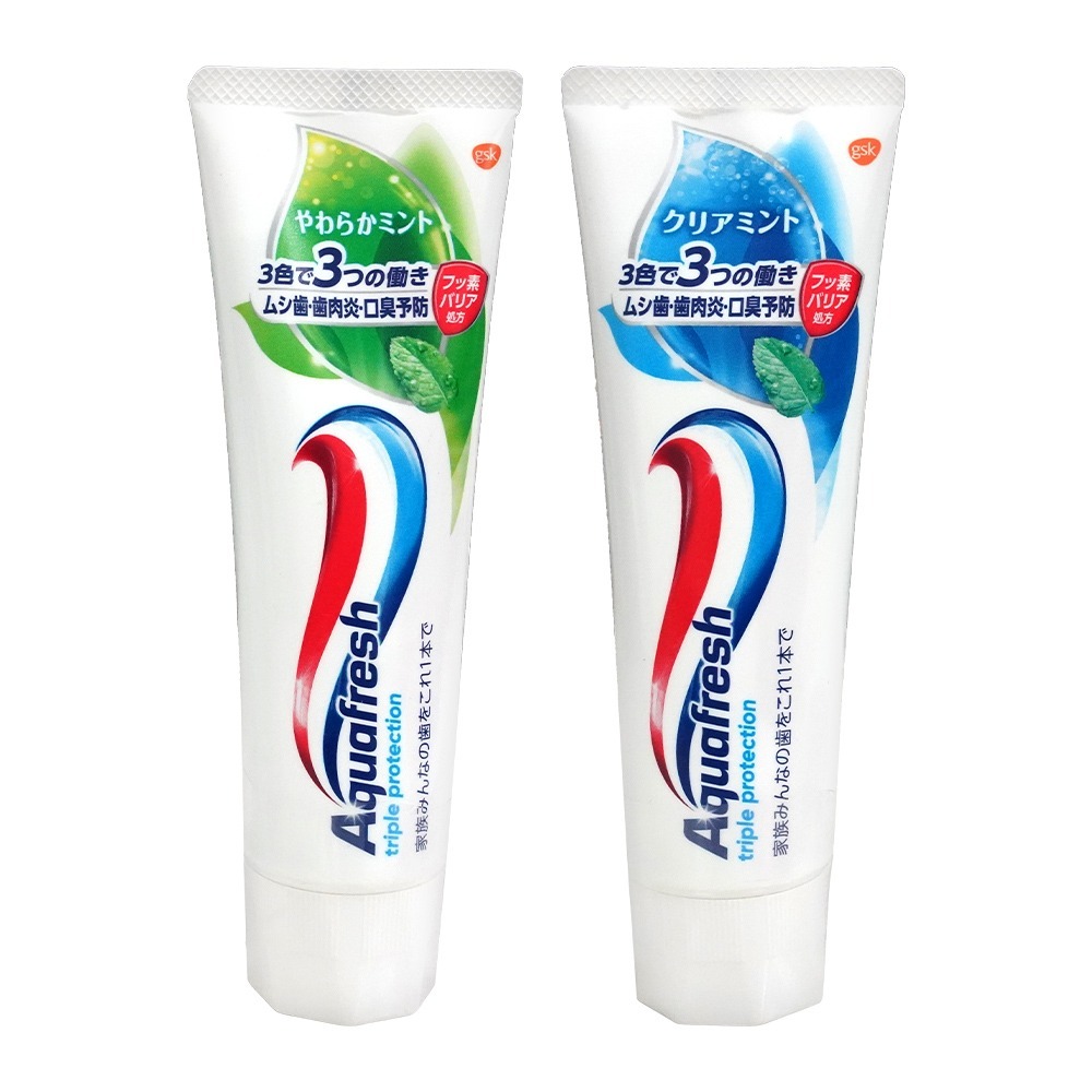 【日本原裝進口 台灣現貨】Aquafresh 三色牙膏 140G 三重防護 清新牙膏 三重保護牙膏 牙膏 口腔清潔-細節圖2