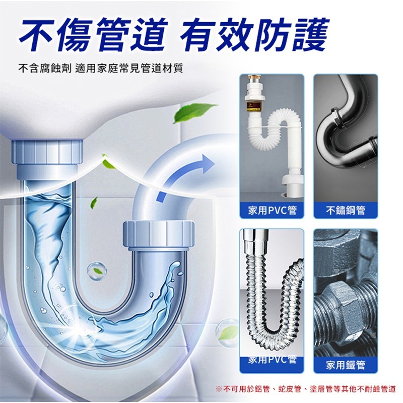 【台灣現貨 台灣出貨】排水孔疏通劑 水管疏通劑 管道疏通粉 疏通粉 水管不堵塞 通水管除臭 水管清潔 芳香 疏通-細節圖5