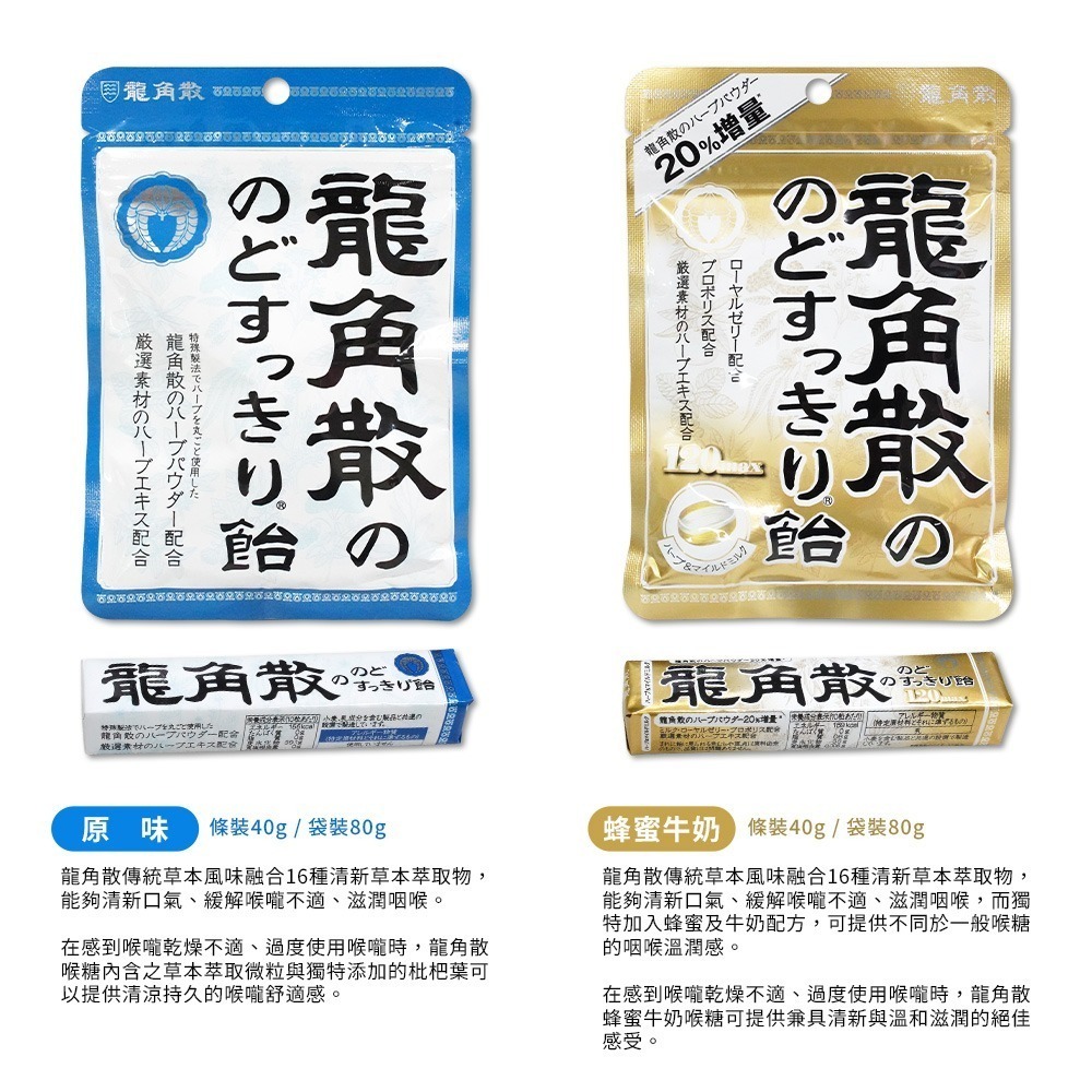 【日本原裝進口 台灣現貨】龍角散喉糖 喉糖 龍角散 袋裝 條裝 清涼潤喉糖 薄荷草本喉糖 潤喉糖 薄荷糖-細節圖3