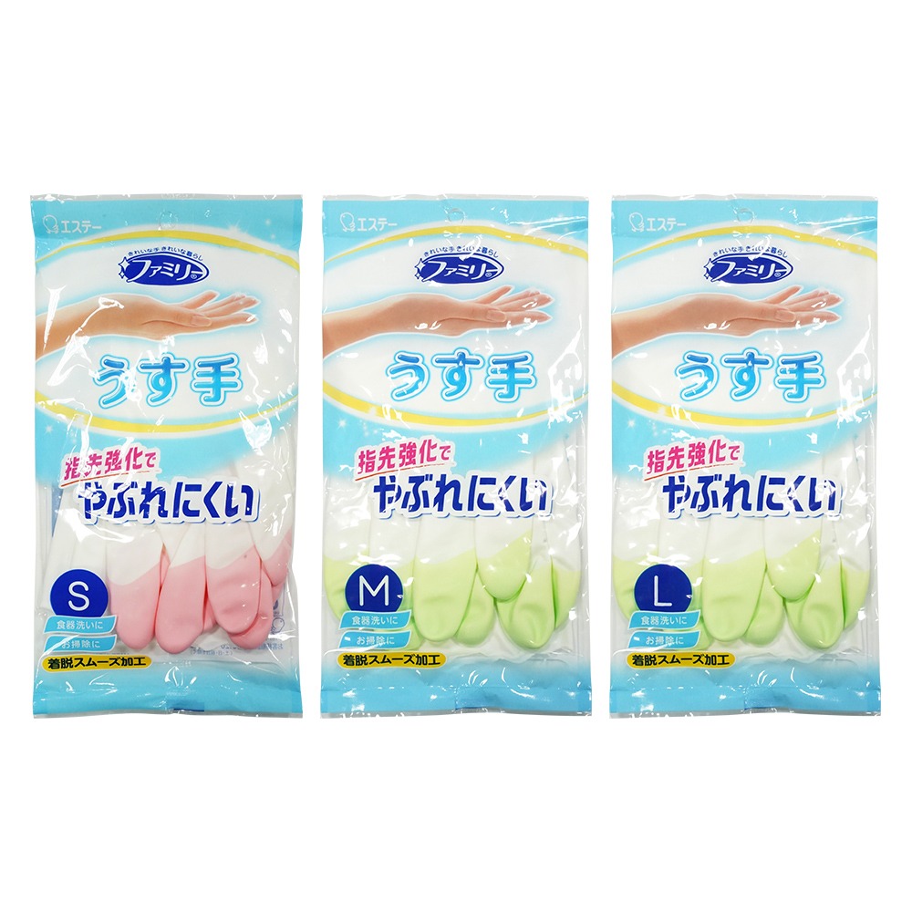🇯🇵原裝正貨｜🇹🇼台灣寄送 雞仔牌 ST 指尖強化 家事手套 中厚型 薄型 手套 清潔手套 玻尿酸型 洗碗手套-細節圖2