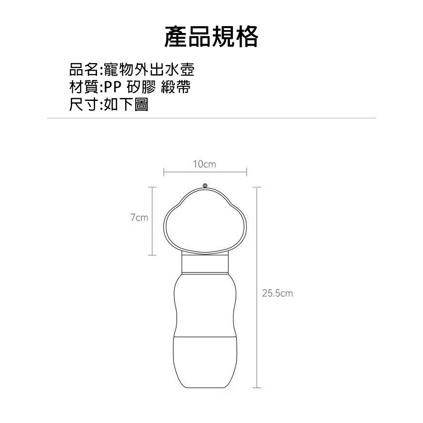 【易立購商號】寵物水壺 寵物隨行杯 寵物外出水壺  水糧兩用 寵物水瓶 寵物水杯 寵物飲水瓶 外出飲水器 狗狗水壺-細節圖11