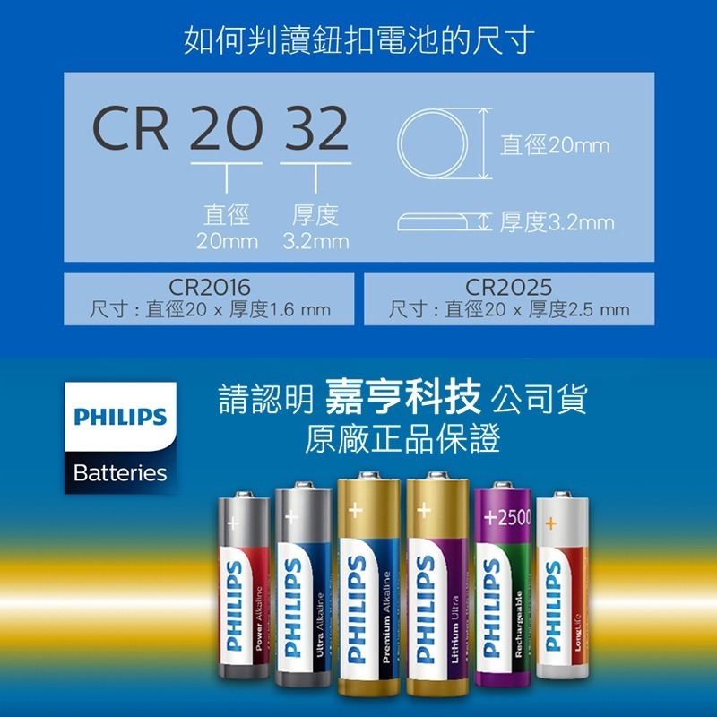 飛利浦 1/2/3/4號電池 鹼性電池 碳鋅電池 9V電池 CR2032 CR2025 鈕扣電池 鋰電池 電池 4號電池-細節圖2