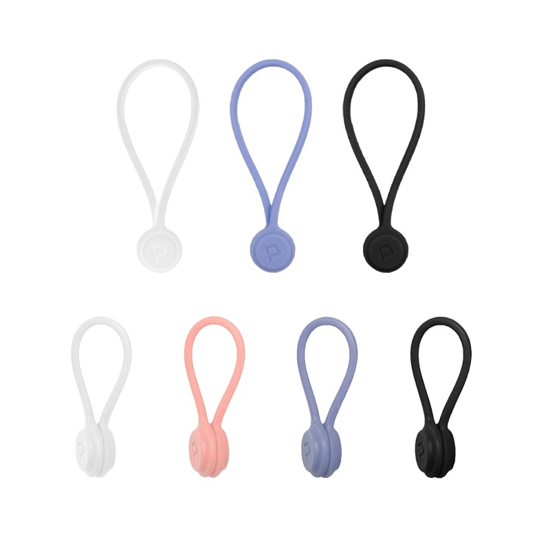 POLYWELL 磁吸理線器 磁吸 束帶 綁帶 電線收納 充電線收納 束線帶 理線器 整線 集線 收線器 捆綁帶 理線-細節圖2