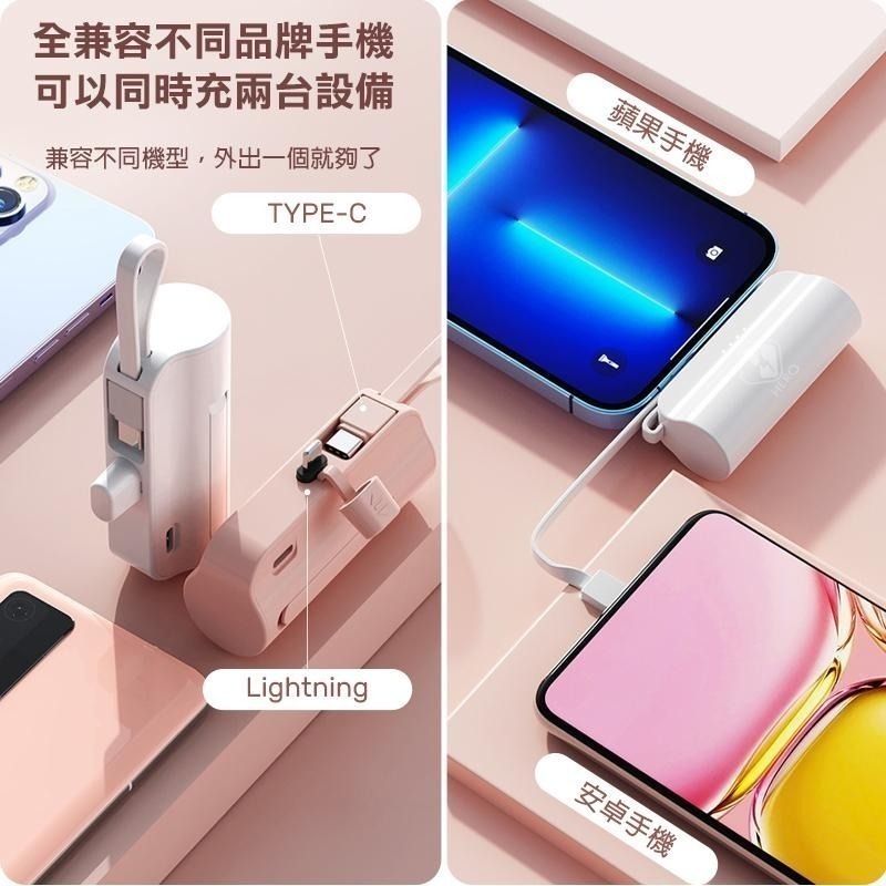 MiNi口袋行動電源 蘋果 TYPE-C 直插式行動電源 膠囊行動電源 口紅行動電源 迷你行動電源 多功能行動電源 行充-細節圖5