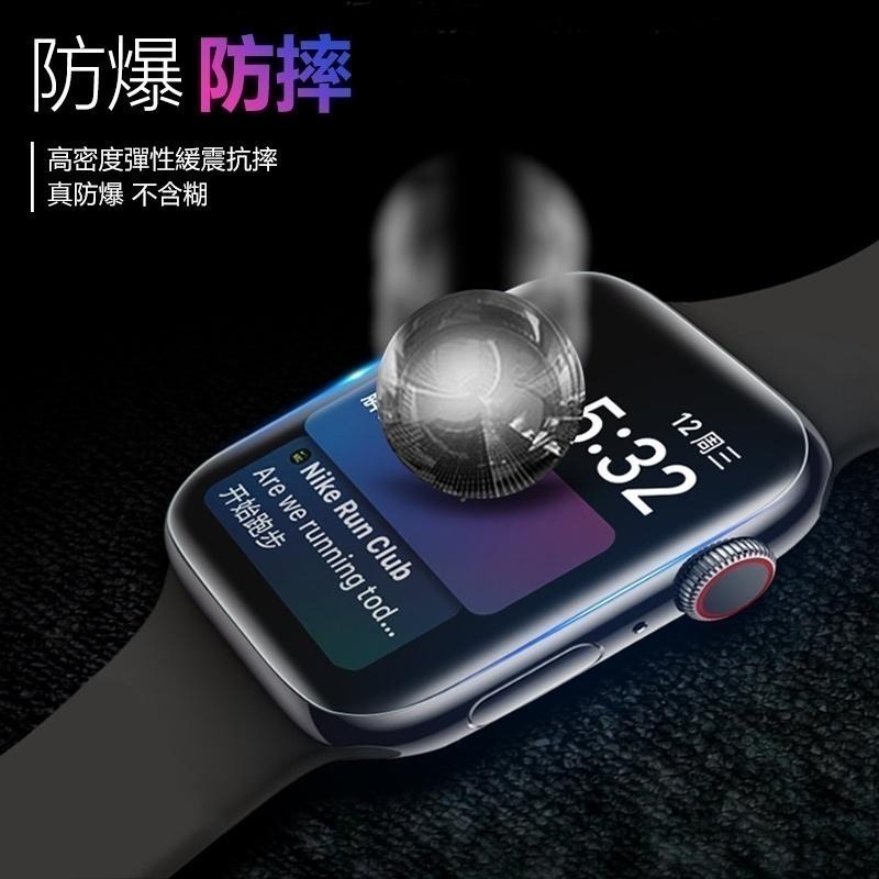 Apple Watch 11D滿版 水凝膜 蘋果手錶保護貼 iwatch 1-7 S7 SE 手錶保護膜 保護膜 保護貼-細節圖6