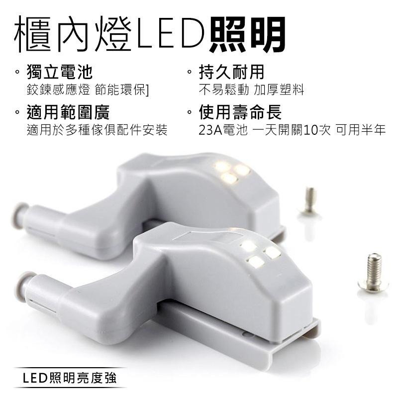 LED液壓鉸鍊燈【送電池】衣櫥燈 櫥櫃照明燈 自動開關燈 櫃門感應燈 櫃內燈 櫥櫃燈 合頁燈 收納櫃 收納燈 收納 燈具-細節圖7