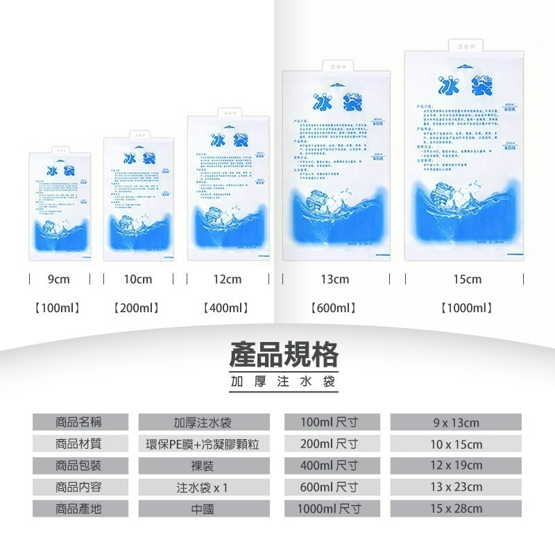 加厚版 水冷袋 保冰袋 冰袋 冰磚 冰板 加厚注水袋 保鮮 冷藏 冰敷 保冷冰包 保冷劑 冰包 冰寶 注水冰袋 保鮮冷藏-細節圖7