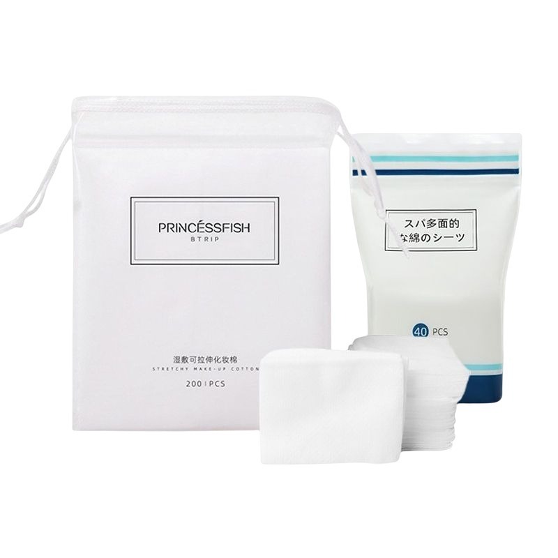 【PRINCESSFISH】濕敷彈力可拉伸化妝棉 伸縮化妝棉 木乃伊化妝棉 小棉花濕敷棉 省水化妝棉 可拉伸洗臉巾-細節圖2