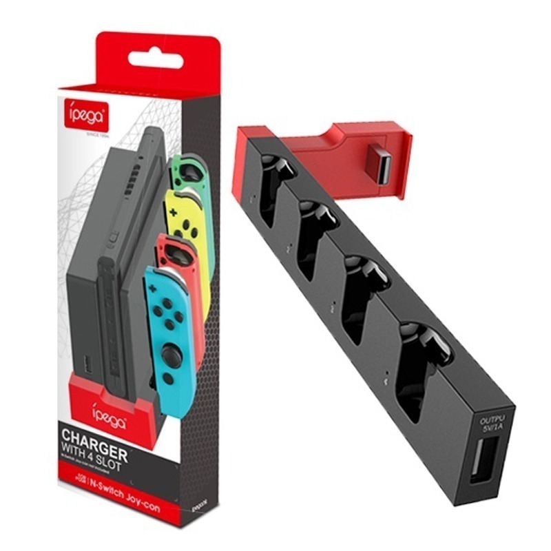 IPEGA【四孔充電座】Switch NS 手把充電器 JOYCON四充 任天堂充電器 JOYCON充電座 主機搖桿充電-細節圖2