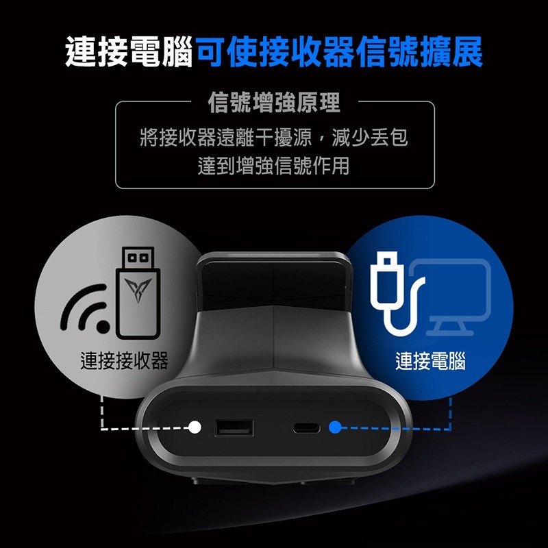 臺灣公司貨 飛智【專用磁吸座充/黑色】適用 八爪魚3/4代、黑武士3/4代 遊戲手把 電競手把 搖桿充電底座 信星科技-細節圖5