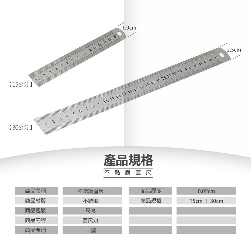 鐵尺 15cm 30cm 直尺 長尺 不鏽鋼直尺 短尺 公分尺 測量尺 畫線尺 測量工具 鋼尺 尺 量尺 米尺 繪圖尺 - 翊的場《ㄧˋㄉㄜ ...