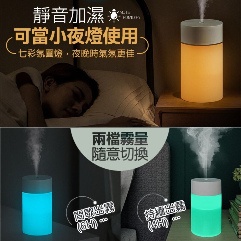 七彩迷你加濕器 奈米噴霧器 USB加濕器 噴霧加濕器 香氛加濕器 靜音加濕器 夜燈加濕器 香氛機 加濕器 薰香機 噴霧機-細節圖6