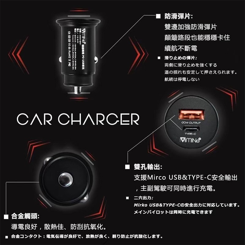 PD QC USB 車充 車用充電器 快充 點菸器 點煙器 汽車充電器 TypeC PD快充 PD車充 蘋果快充 MIT-細節圖7