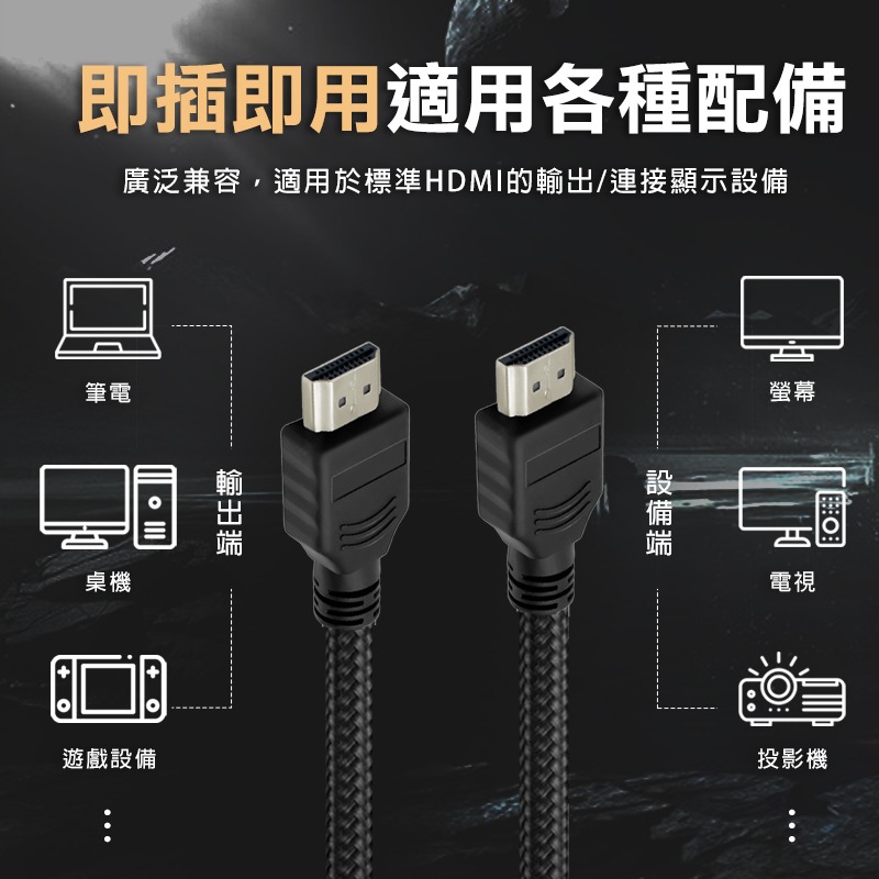 HDMI 2.0版 4K 60Hz 公對公 1.5米 高清傳輸線 影音線 電視連接線 電腦傳輸線 轉接線 工程線 延長線-細節圖7