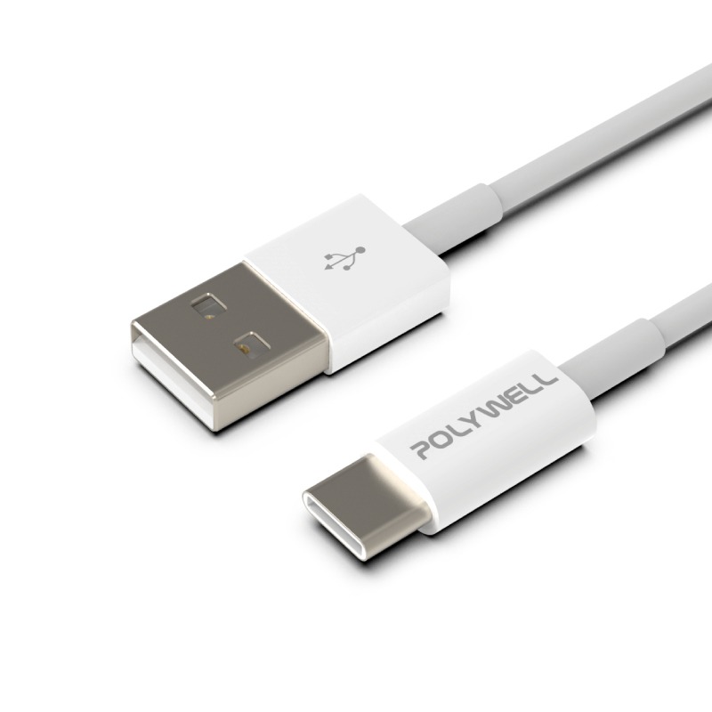 POLYWELL 寶利威爾 18W USB to TypeC 50公分~2米 480Mbps 充電線 傳輸線 台灣現貨-細節圖2