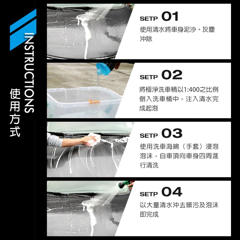 AWA車蠟職人 B0102 極淨洗車精 2公升 洗車精 泡沫精 清潔劑 快速去污 車身清潔 不傷車漆 自助洗車 汽車美容-細節圖8