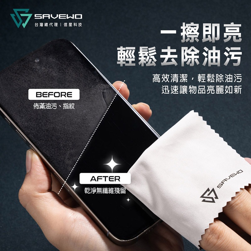 信星科技 SAVEWO 救世 ProCloth 超極細纖維擦拭布 鏡頭擦拭布 拋光布 螢幕清潔 眼鏡布 清潔布 拭鏡布-細節圖4