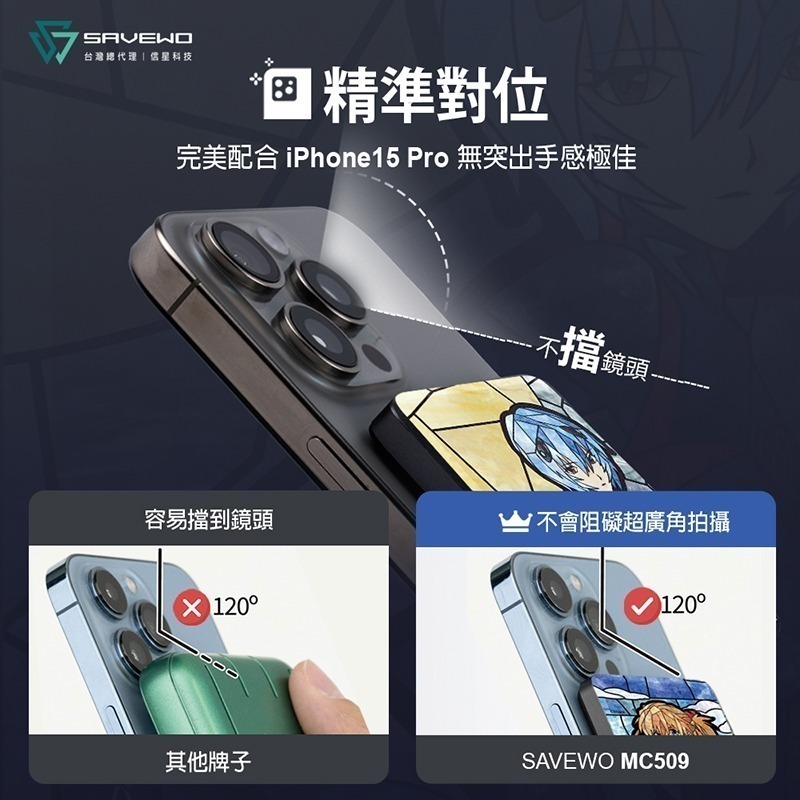 【7-ELEVEN 門市團購】信星科技 SAVEWO 救世 MC509 第二彈 EVA 新世紀福音戰士 磁吸行動電源-細節圖6