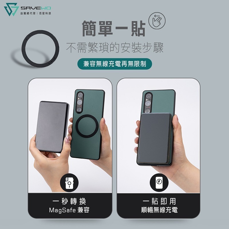 信星科技 SAVEWO 救世 MagRing 磁吸環 Magsafe 引磁片 磁吸貼片 磁吸片 磁吸貼 引磁環 引磁貼片-細節圖7