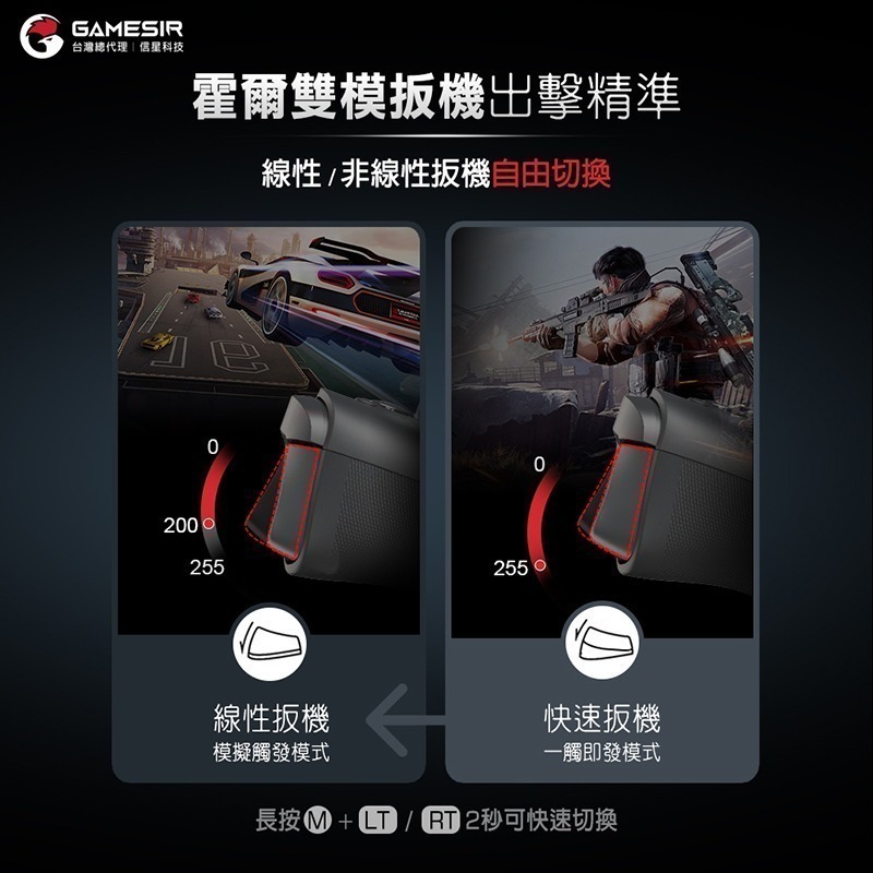 信星科技 蓋世小雞 G8+射手座 旗艦拉伸手把 霍爾搖桿+霍爾扳機 switch 一鍵截圖 六軸體感 磁吸按鍵 延伸手把-細節圖7
